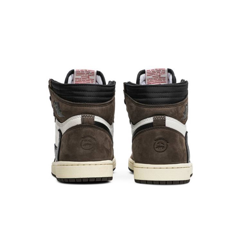 Travis Scott x Air Jordan 1 Retro High OG 'Mocha' size US M 7.0 (woman size 8.5) - Picture 9 of 10